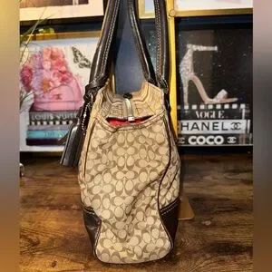 Coach | Bags | Coach Signature Stripe Tote Style 3915 206 | Poshmark
